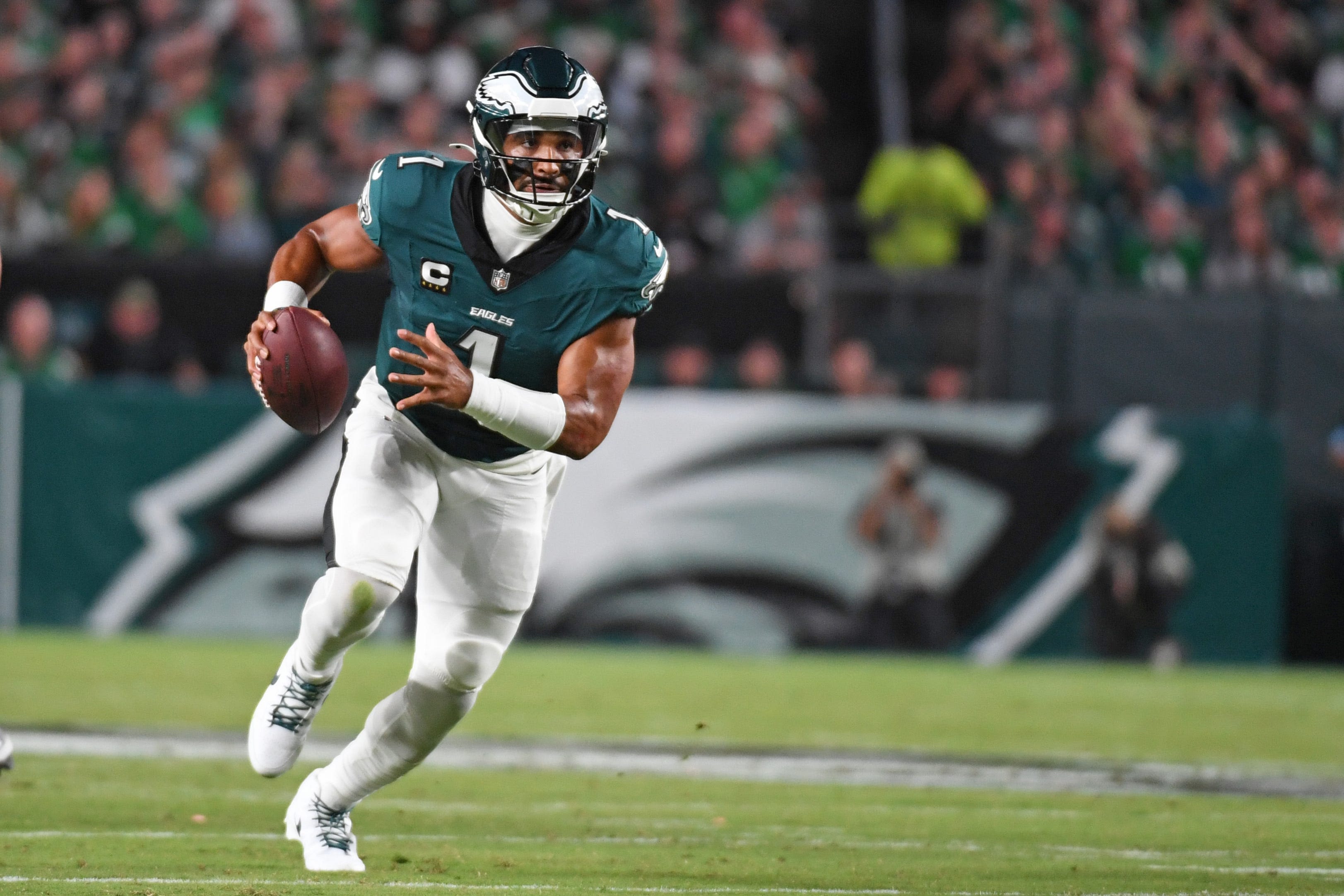 Jalen Hurts rushing yards: Eagles QB dominates with legs in 'Monday Night Football' loss