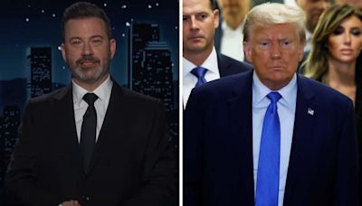 Jimmy Kimmel ribs Donald Trump over guilty verdict on 'Live': "The courtroom is empty and Donald Trump’s diaper is full"