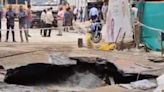 Bengaluru: Part Of Road Caves In Near Underconstruction Metro Site Amid Heavy Rainfall - News18