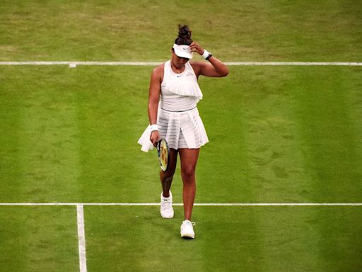 Naomi Osaka’s Wimbledon return abruptly halted by Emma Navarro