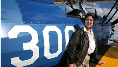 Actress brings iconic Amelia Earhart to life