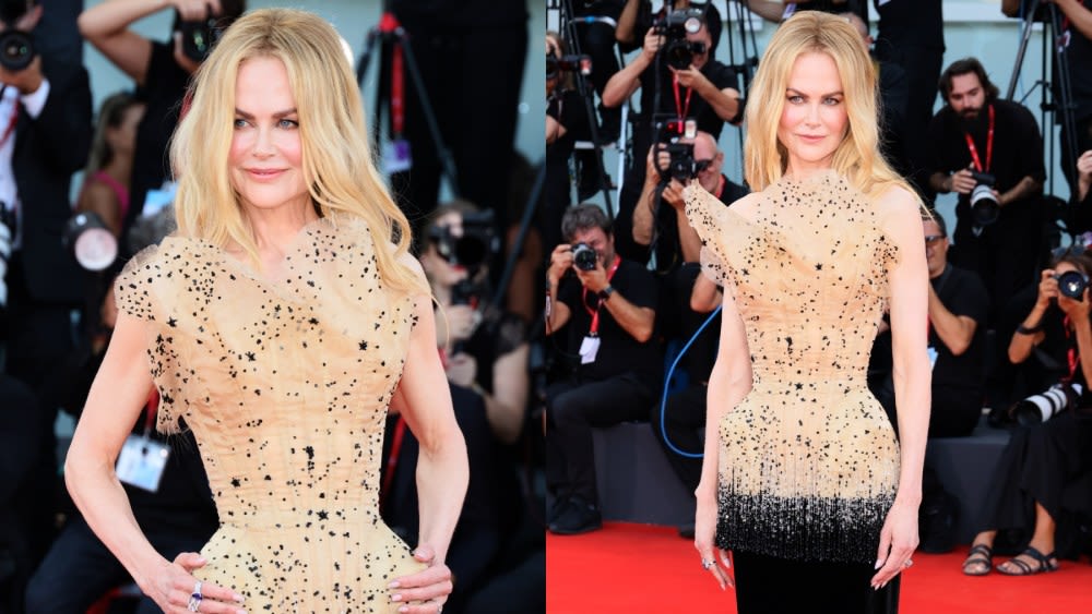 Nicole Kidman Gets Sculptural in Schiaparelli Couture at ‘Babygirl’ Red Carpet Premiere During the 2024 Venice Film Festival