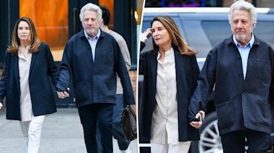 Dustin Hoffman, 87, spotted on rare outing with wife Lisa, 70, in New York City