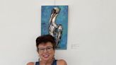 Florida artist Vanya Robinson displays seashell art at Poway center