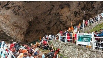 Another batch of Amarnath Yatra pilgrims departs from Srinagar base camp