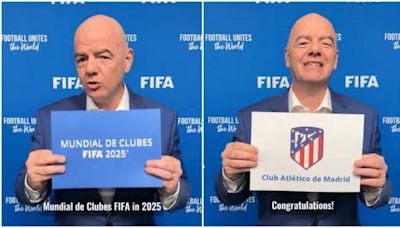 Gianni Infantino felicita al Atlético de Madrid por su presencia en el Mundial de Clubes: "Nos vemos en los Estados Unidos"