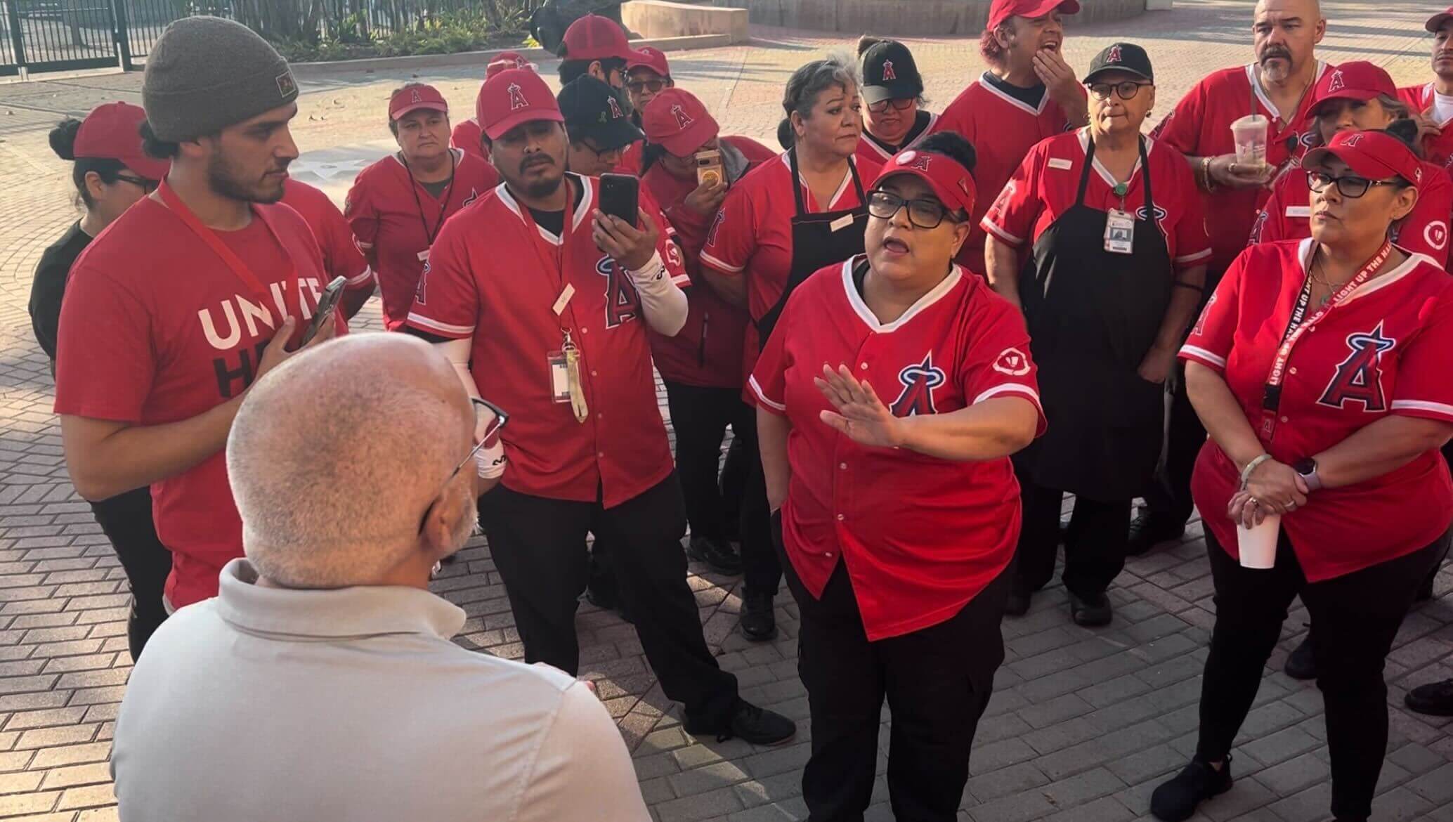 Angel Stadium concession workers protest Legends Hospitality over tip transparency