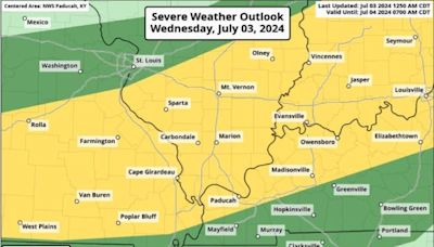 Severe weather possible in the Evansville area today. Here's what forecasters are saying.