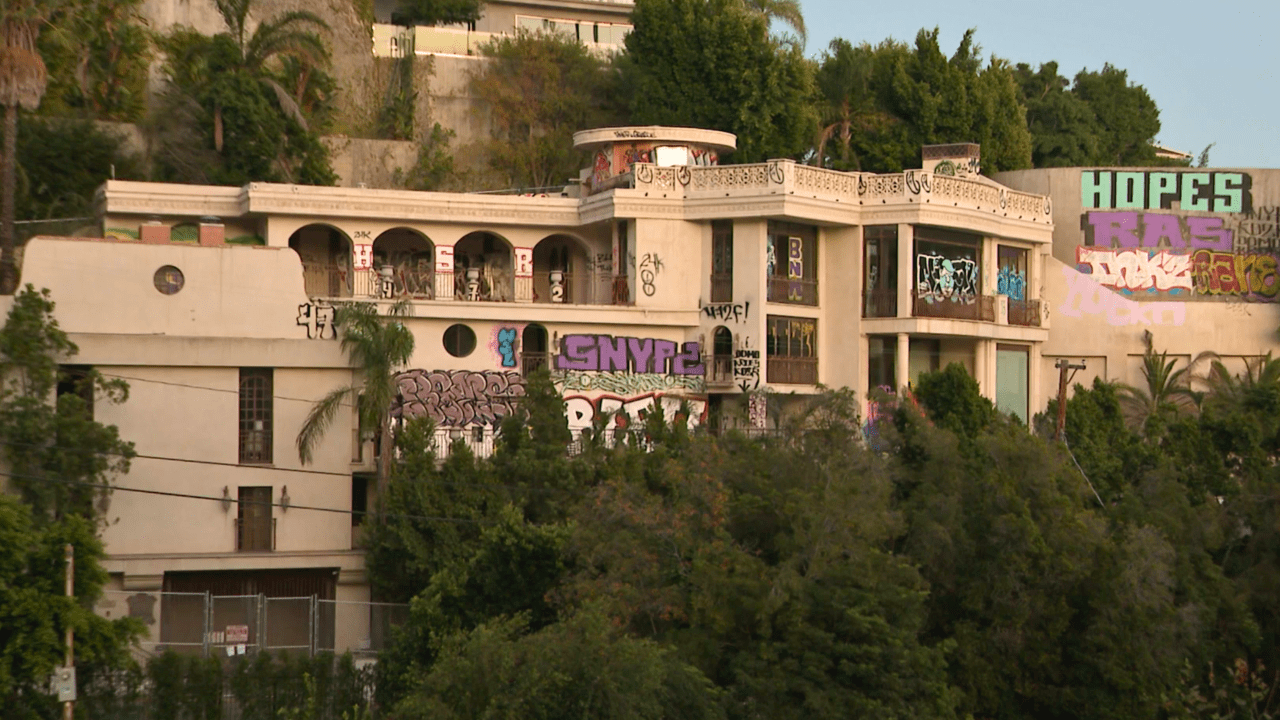 Second mansion targeted by vandals in Hollywood Hills