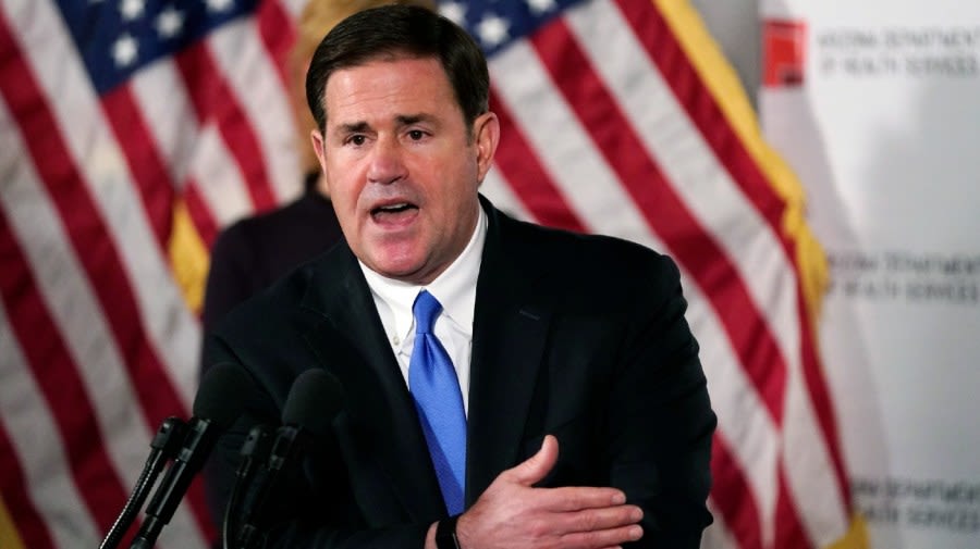 Former Arizona Gov. Doug Ducey backs Kari Lake, Trump despite past criticism