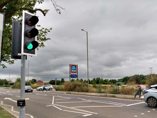 Latest on pedestrian crossing outside town supermarket