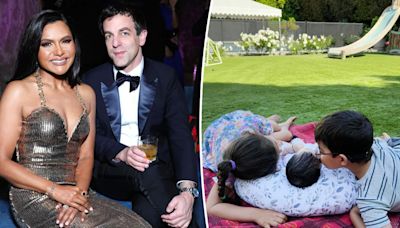 B.J. Novak gushes over Mindy Kaling’s third baby years after she addressed paternity rumors