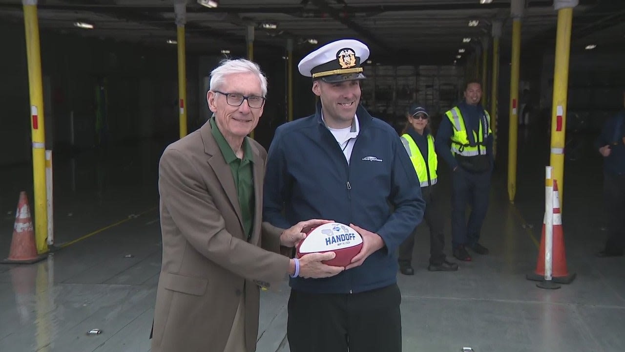 2025 NFL Draft in Green Bay, ceremonial handoff in Milwaukee