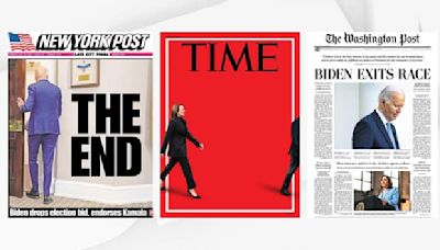 "The end", "courageux"... Les unes de la presse américaine après le retrait de Joe Biden