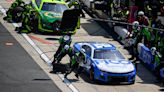 Denny Hamlin holds off Larson late to win NASCAR Cup race at Dover Motor Speedway