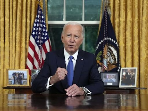 Joe Biden says his ‘love of country’ led him to step aside in Oval Office address
