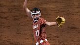 Pitcher Teagan Kavan dominates Stanford as Texas softball rolls to win in WCWS opener.