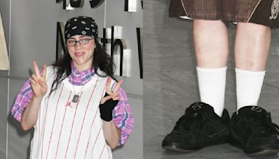 Billie Eilish Touches Down in Japan in Chunky Black ES Skateboarding Sneakers