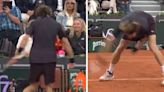 Rublev erupts and screams on court after smashing racket in French Open meltdown