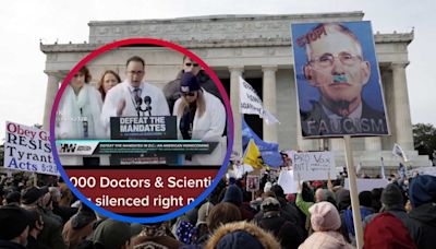 Protesta ‘anti-vacunas’ en Washington D.C.: Miles de doctores y activistas se manifiestan contra mandatos de vacunación