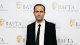 Khalid Abdalla scatters 14,000 sequins at Bafta TV awards in anti-war message