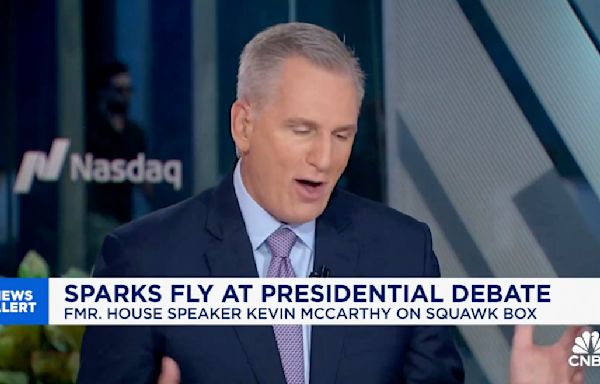 Kevin McCarthy Gets Laughs After Saying Trump ‘Controlled Himself’ at Debate