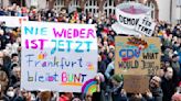 Thousands rally against far-right politics in Frankfurt