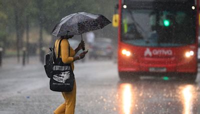 Two weeks of rain ahead as 'heatwave' collapses and temperatures plunge by 11C