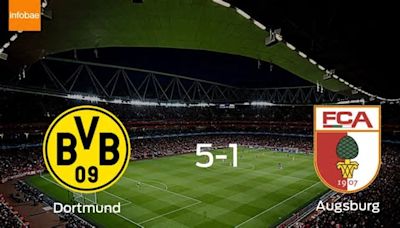 Tres puntos para Borussia Dortmund tras pasar por encima de FC Augsburg 5-1