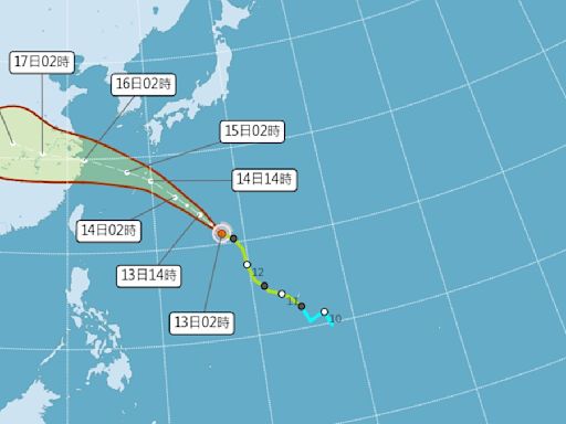 貝碧佳最新路徑！這2天離台最近 中秋後恐有新颱