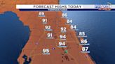 Calmer skies ahead with lingering heat