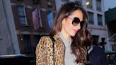 Amal Clooney Pairs a Leopard Jacket With Ultra-Thigh-High Boots