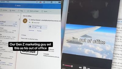 Gen Z employee creates hilarious video for ‘out of office’ email