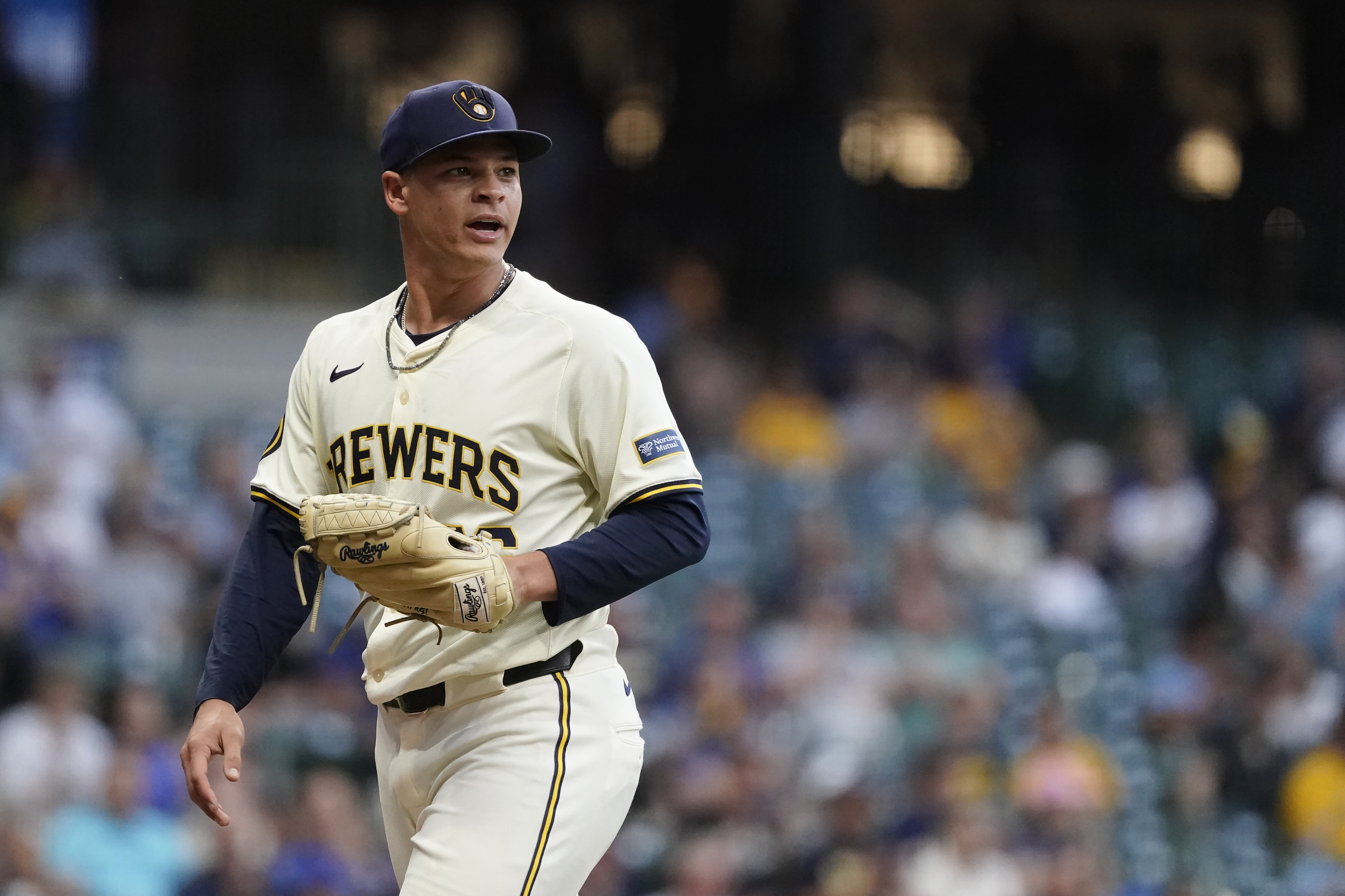 Myers tosses 8 scoreless innings, Hoskins and Adames homer as Brewers blank Pirates 9-0