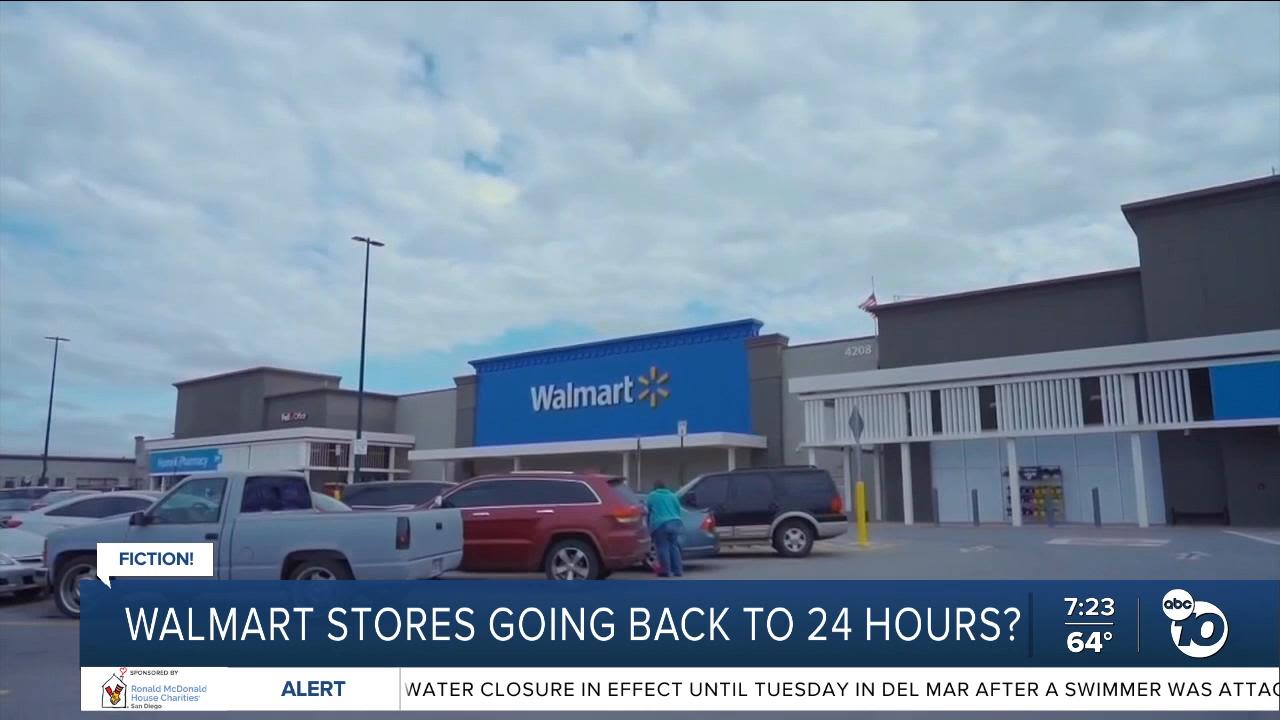 Fact or Fiction: Walmart locations to go back to being open 24-hours a day?