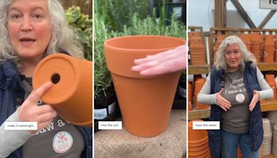 Plant expert demonstrates ancient gardening method to keep plants hydrated: 'A time-tested watering solution'