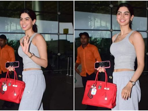 Khushi Kapoor rocks airport fashion after workout session | Hindi Movie News - Times of India