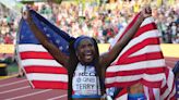 U.S. women run to surprise gold in 4x100 relay at World Championships; American men take silver