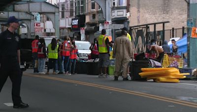 Parts of Kensington Avenue cleared as 'encampment resolution' cleans up Philly neighborhood