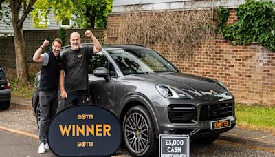 Builder wins £100k dream car on same day his work van 'blows up' on motorway
