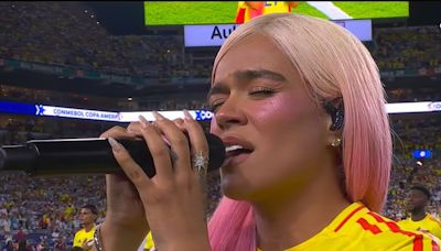 VIDEO: 'Decepciona' Karol G por su interpretación del himno de Colombia