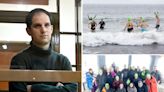 Supporters swim for jailed WSJ reporter Evan Gershkovich as one-year anniversary of Russian arrest looms