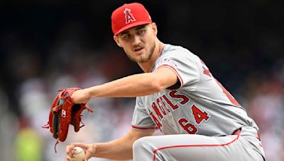 Rookie Jack Kochanowicz earns his first career win as the Angels beat the Nationals 6-4