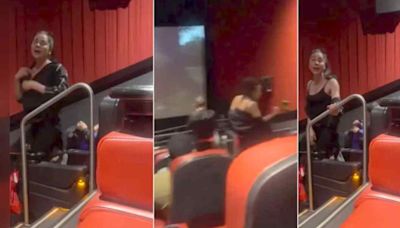 'Lady Cinemex': Mujer insulta y ataca a los asistentes en función de 'Challengers'