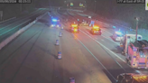 Crash on I-77 sends three to hospital