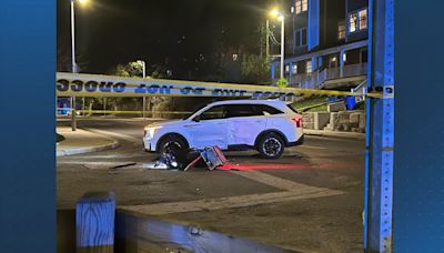 One hospitalized after motorcycle crash in Roxbury