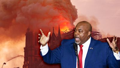 Mark Robinson said Obama was "cousins" with ISIS, falsely blamed Muslims for burning down Notre Dame