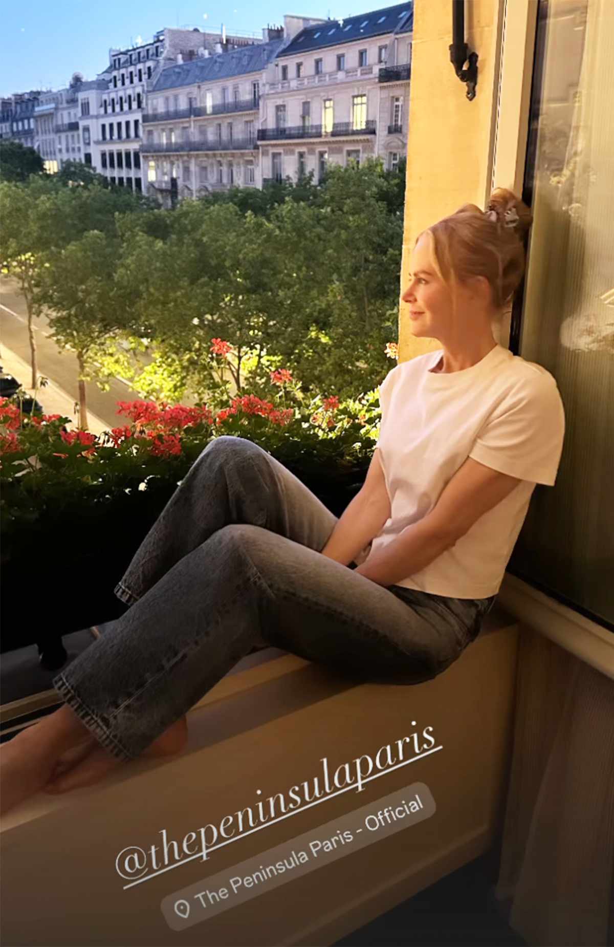 Nicole Kidman Has an Impromptu Photo Shoot in Her Hotel Room During Paris Trip with Daughter Sunday Rose