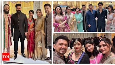Madhuri Dixit's husband Sriram Nene shares UNSEEN photos with Aishwarya Rai, Aaradhya, Shah Rukh Khan, Yash and others from Anant Ambani-Radhika Merchant's wedding festivities | - Times of India