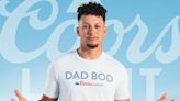 Patrick Mahomes and Coors Light Drop ‘Dad Bod’ Shirts with Six-Packs on the Front